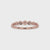 Rose Gold Wedding Band – Round Diamond