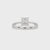 Diamond Solitaire Engagement Ring with Asscher Style