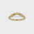 Round Rose Cut Curved Wedding Band