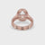 Oval Halo Ring with Split Shank Pave