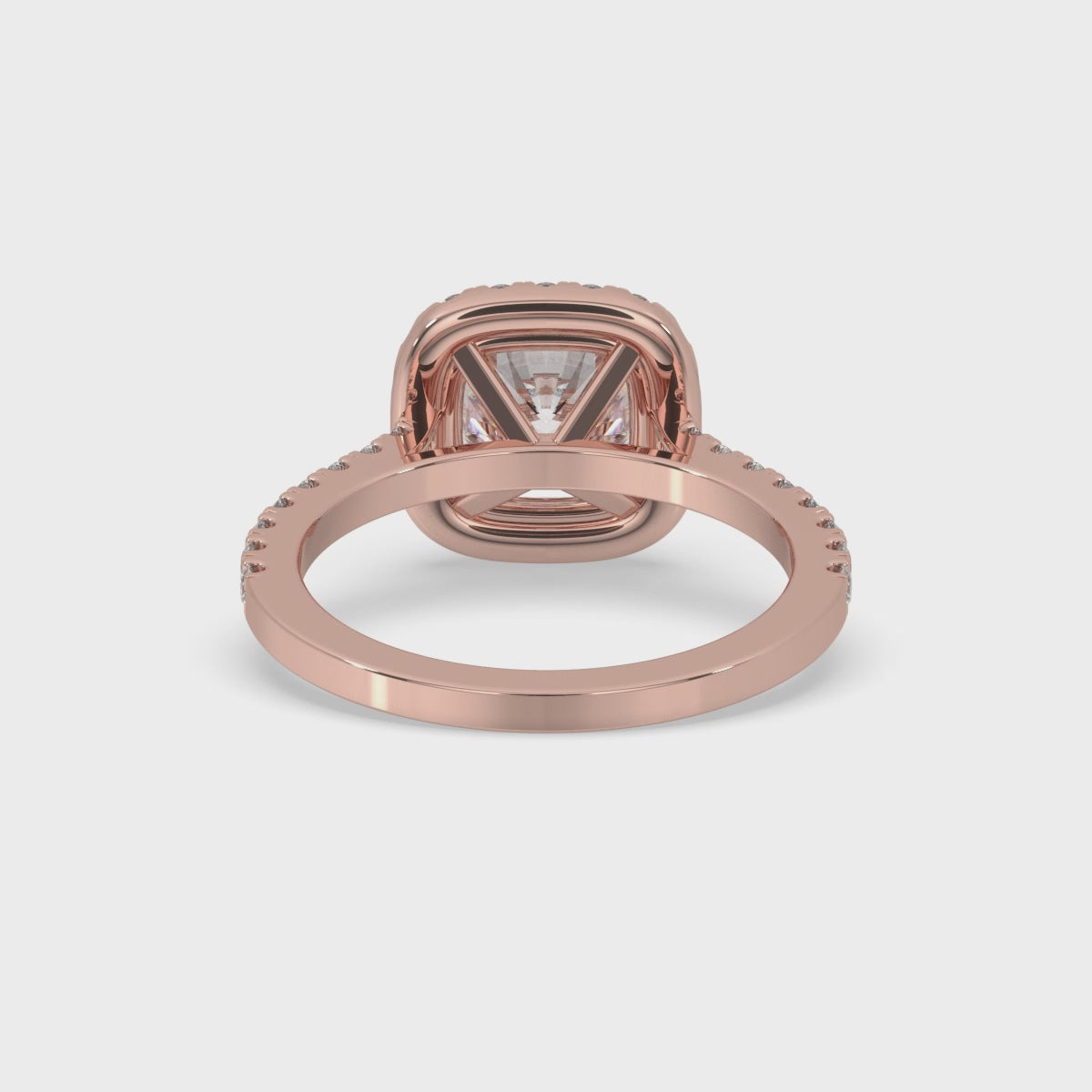 Cushion Cut Engagement Ring With Halo Style