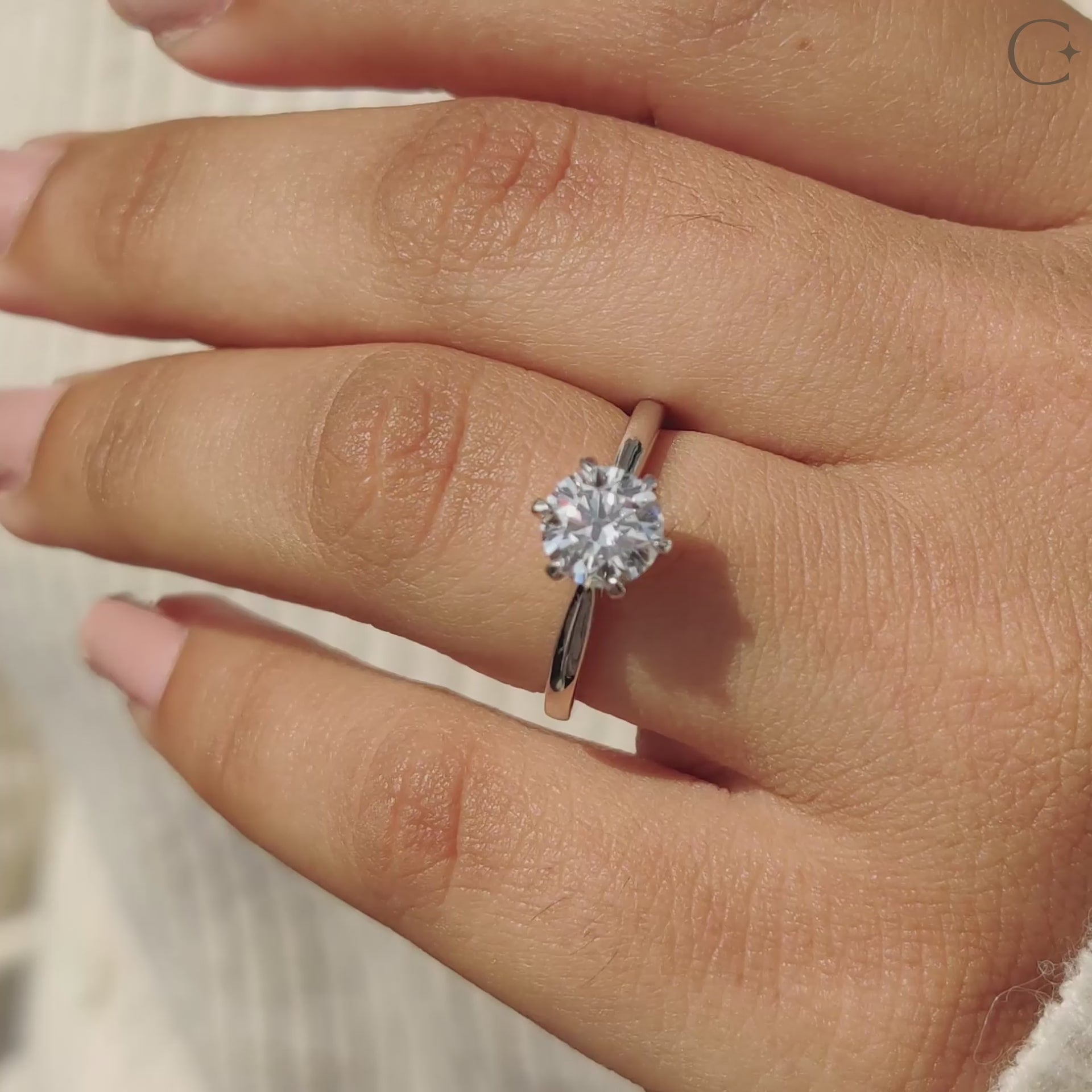 Brilliant Round Solitaire Engagement Ring