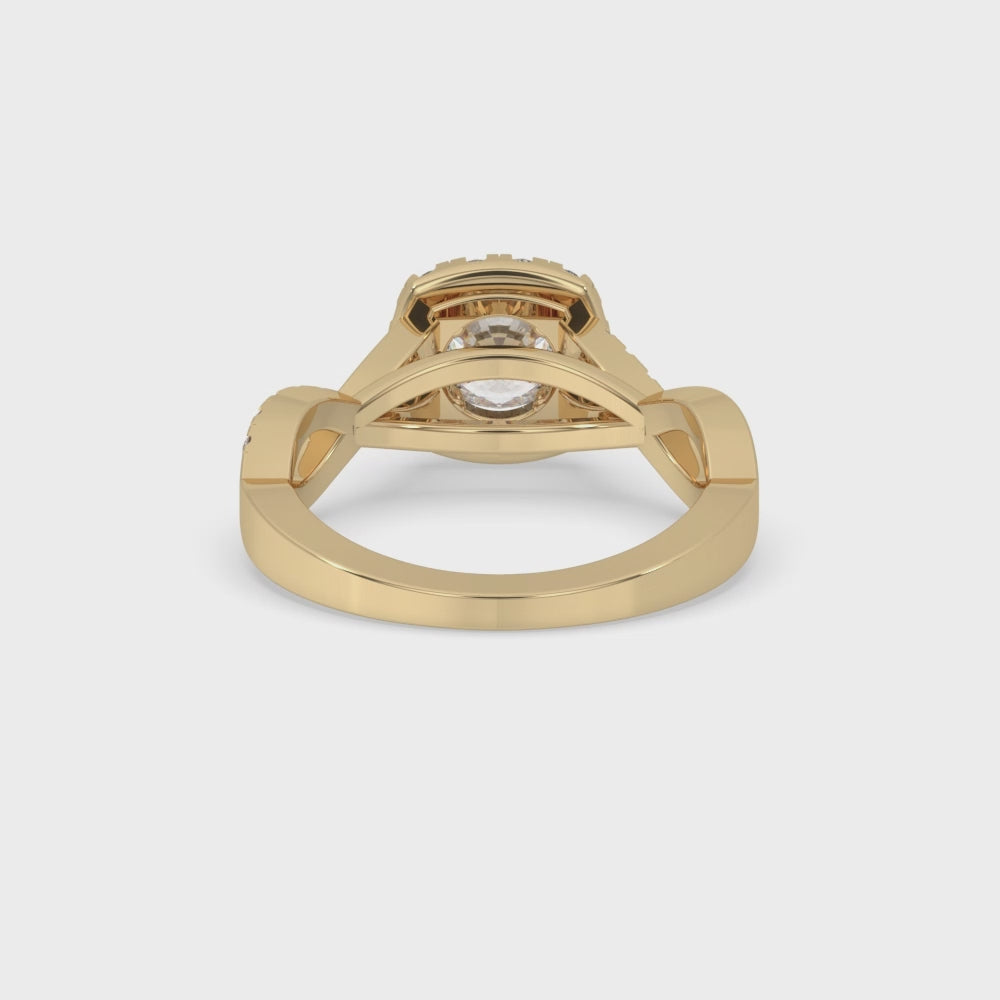 Round Halo Engagement Ring Timeless Sparkle and Beauty
