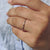 Yellow Gold Wedding Band - Round Diamond