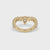 Curved Diamond Wedding Band - Round Diamonds