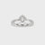 Round Cut Pave Diamond Ring