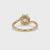 Twisted Engagement Ring Featuring a Sparkling Round Diamond