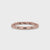 Marquise Cut Wedding Band In Rose Gold