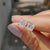 Carat Diamonds earrings featuring handmade earrings with 4 prong setting and Princess Cut Moissanite.