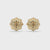 Flower Earrings With Round Cut