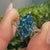 Round pave diamonds set along a yellow gold ring band.
