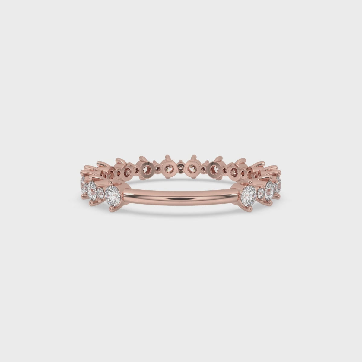 Gold Eternity Band - Round Diamond