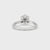 Six Prong Engagement Ring With Knife Edge Band