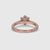Round Cut Diamond Ring With 6 Prong Setting in Gold