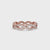 Round Diamond Wedding Band - Twisted Pave Design