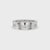 Matte Finish White Gold Wedding Band