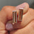 Baguette cut earrings made in Bar Setting Earrings design for handmade jewelry collections.
