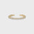 Round Diamond Wedding Band - Open Gap Design