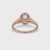 Halo Oval Ring Engagement With Lab Grown Diamonds