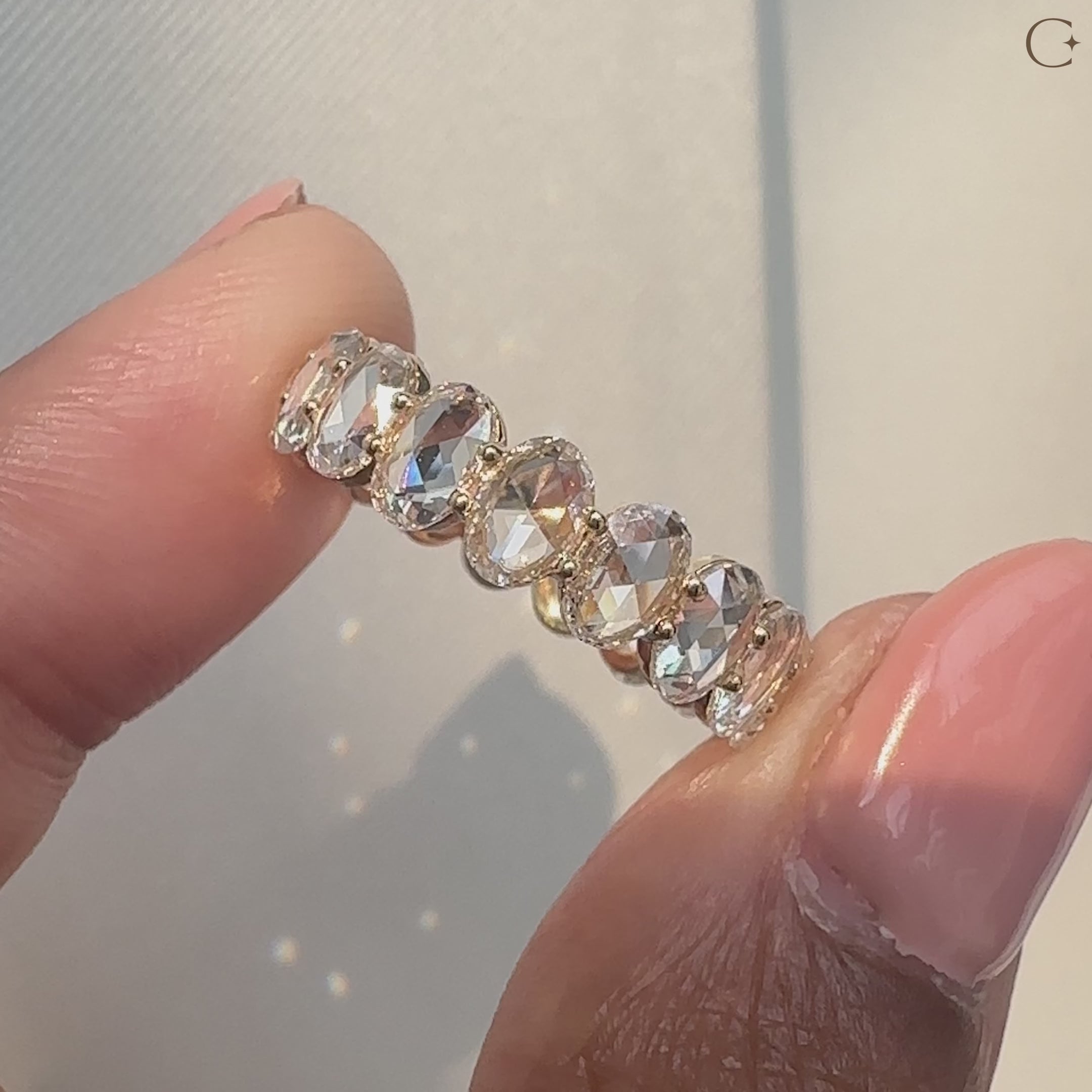 Handmade Diamond Eternity Band by Carat Diamonds
