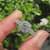 Double row pave band with cathedral setting ring.
