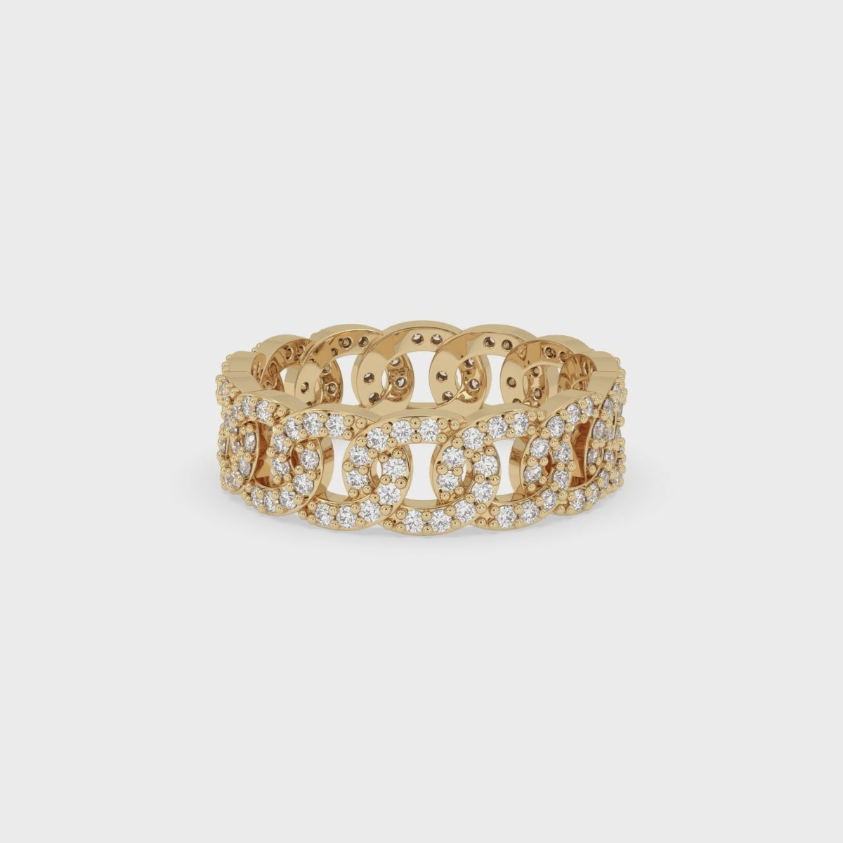 Full Eternity Chain Wedding Band