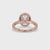 Oval Halo Engagement Ring – Pave Setting