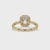Cushion Halo Engagement Ring In a Classic Halo Setting