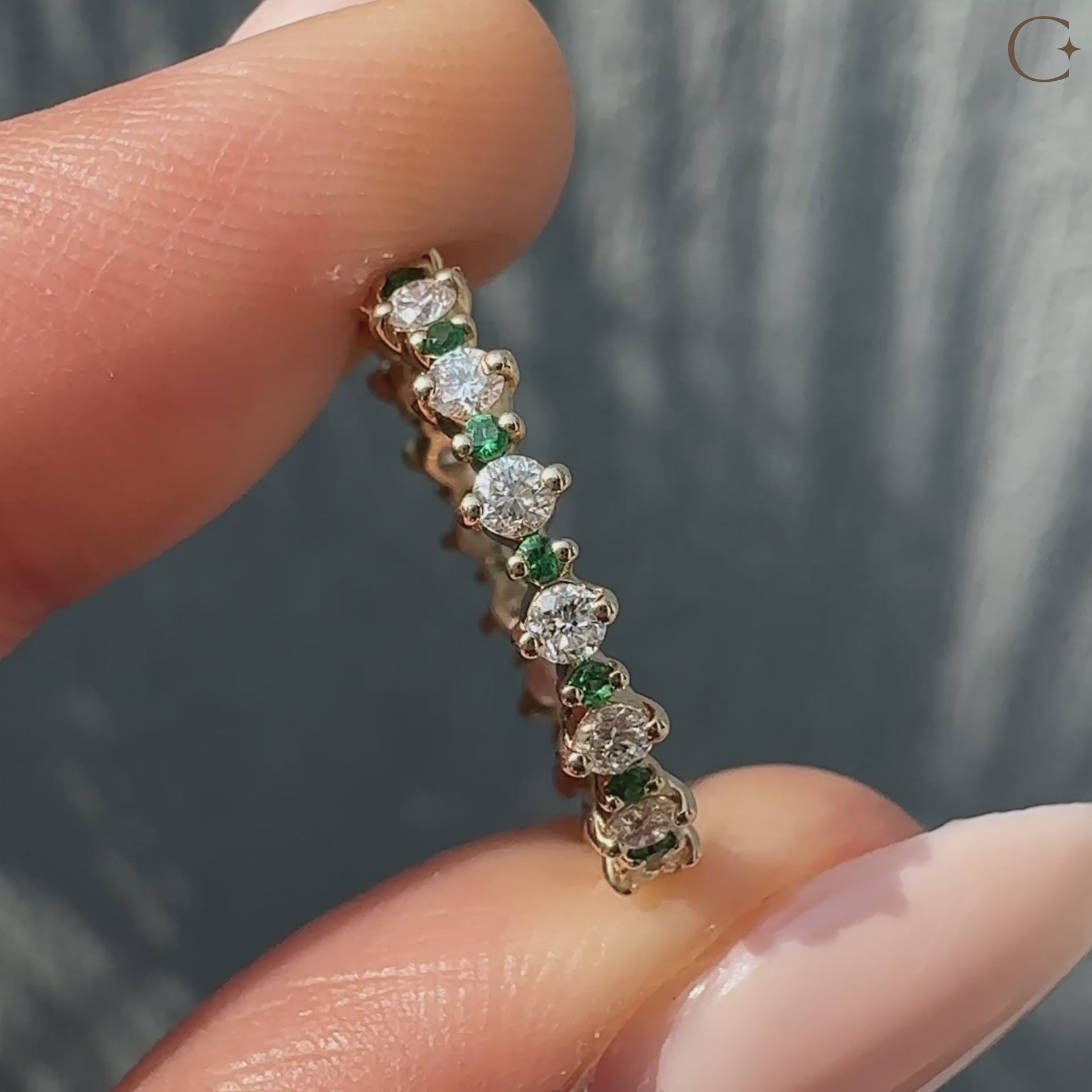 Round cut wedding band Lab Grown Diamond handmade band carat diamonds wedding band.