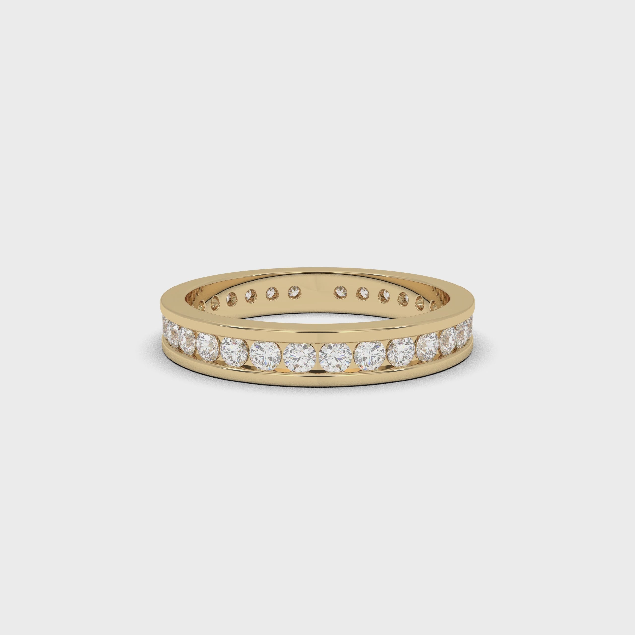 Channel Set Diamond Band