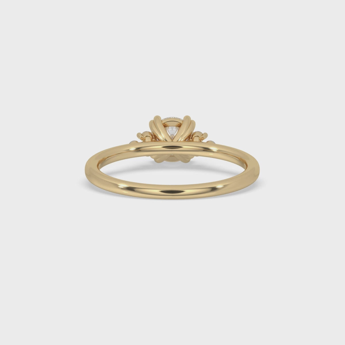 2 Carat Round Diamond Ring in Muse Setting