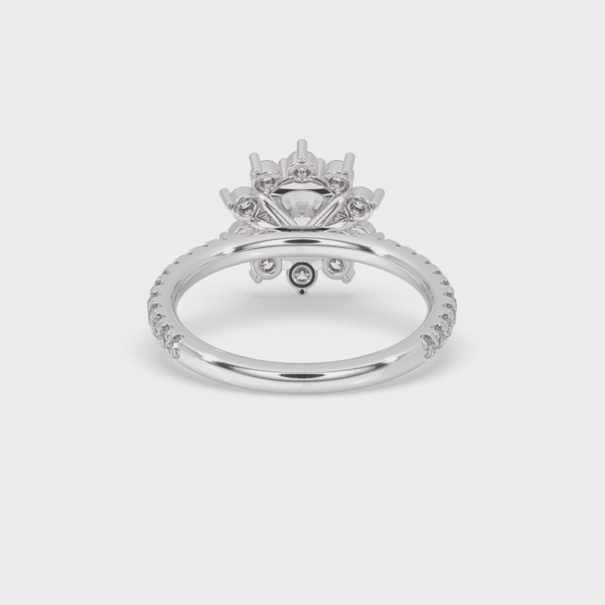 Diamond Cluster Ring With Pave Setting