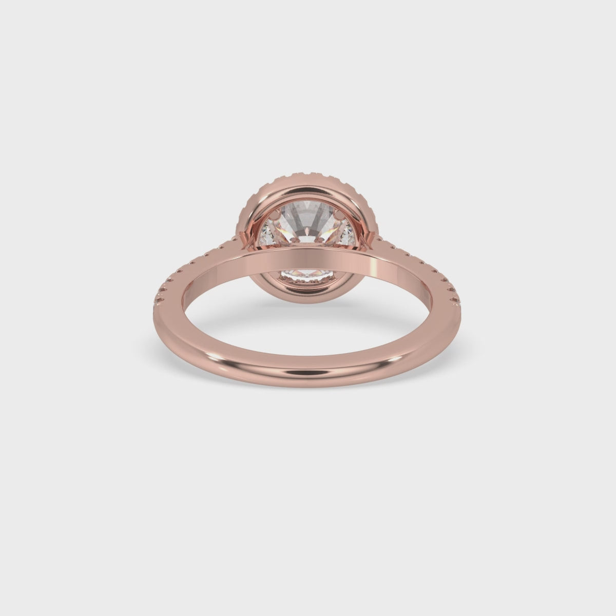 2 Carat Round Cut Diamond Ring in Cathedral Setting
