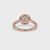 2 Carat Round Cut Diamond Ring in Cathedral Setting