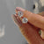 Martini style stud earrings featuring screw back earrings and round stud cut earrings.

