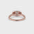 Round and Baguette Cut Three Stone Engagement Ring