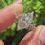 Muse Setting Marquise Engagement Ring with a handcrafted finish

