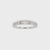 Half Eternity Wedding Band In White Gold
