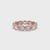 Oval Bezel Wedding Band