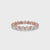 Shared Prong Wedding Band - Brilliant Cut Diamond