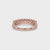 Shared Prong Wedding Band In Rose Gold