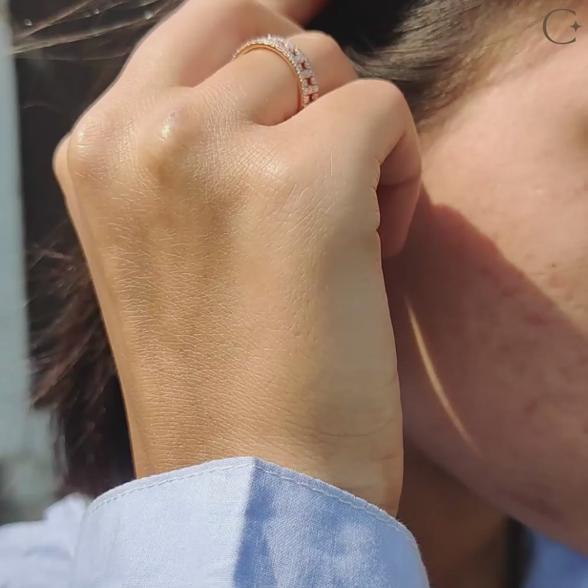 X shaped earrings made with round cut moissanite earrings in handmade jewelry finish.
