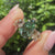 Nature inspired green pear shaped diamond ring.
