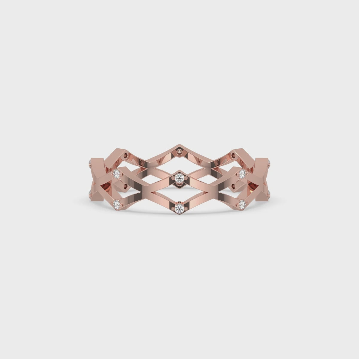 Criss Cross Band With Zig Zag style