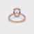 Oval Hidden Halo Engagement Ring for Modern Elegance