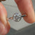 Round diamond ring designed for modern elegance.
