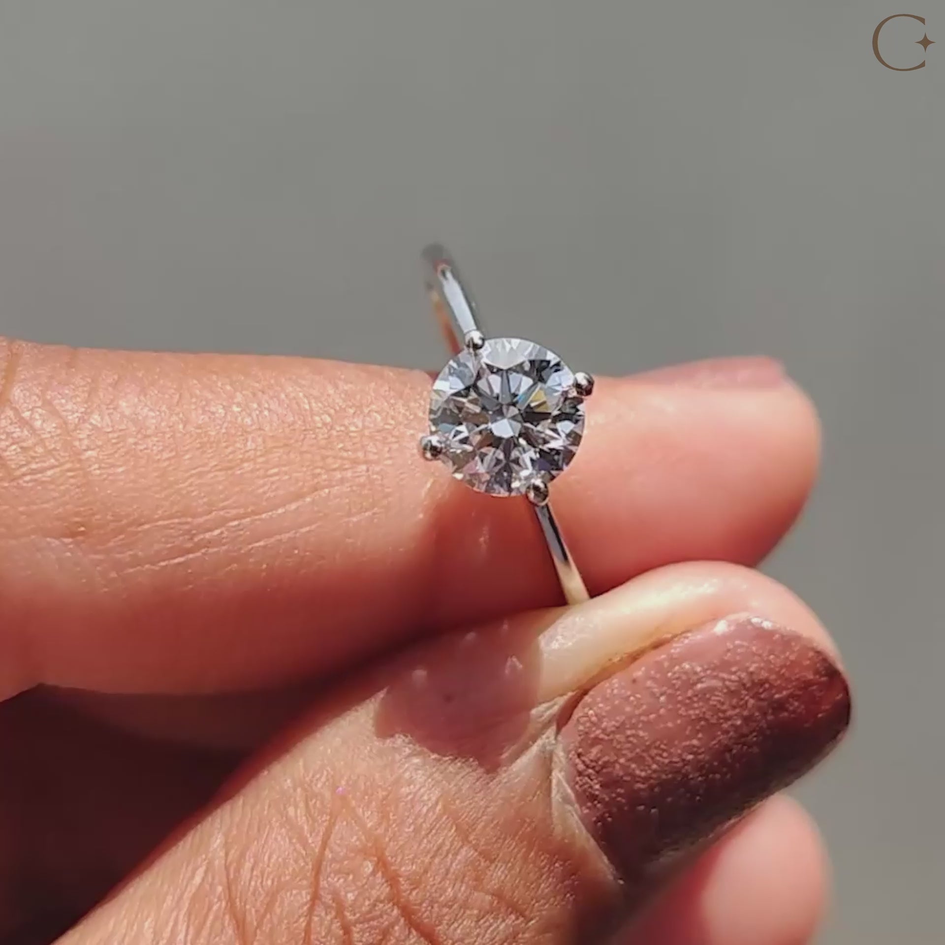 Classic solitaire wedding ring with a timeless design.
