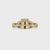 Round Cut Diamond Cathedral Engagement Ring