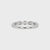 Half Eternity 5 Stone Wedding Band In white Gold
