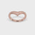 V Shaped Wedding Band - Lab Grown Diamonds